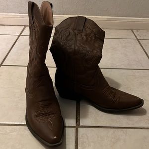 Women’s Brown Cowboy Boots size 7.5